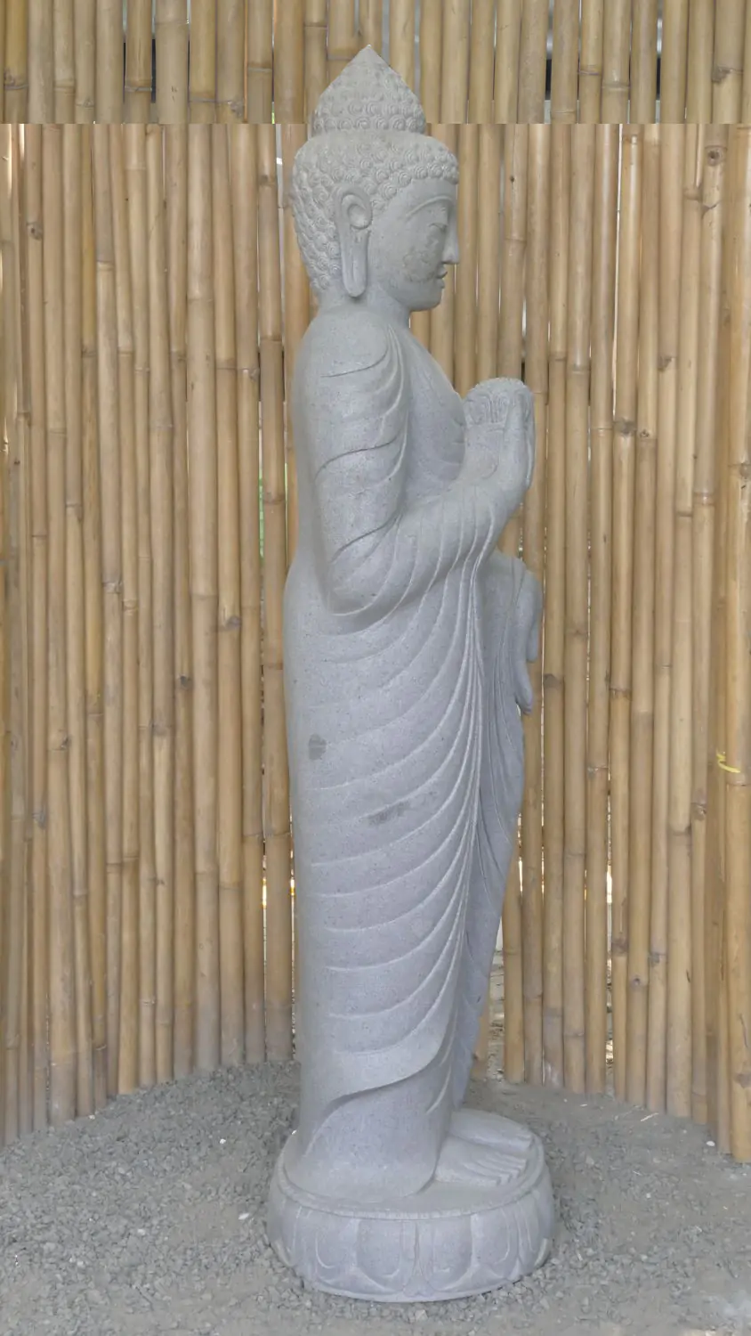  Product image 5 of the product “Standing Buddha with Lotus Flower, ca. 180 cm H ”